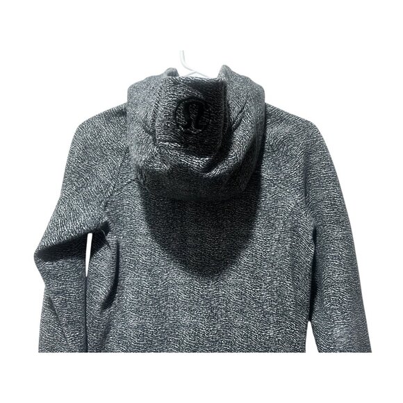 Lululemon Scuba Hoodie Y2K Womens 4 Gray Luminesce Splatter Embroidered Logo - Picture 10 of 16